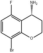 (R)-8-bromo-5-fluorochroman-4-amine 结构式