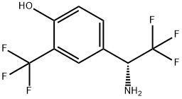 4-((1R)-1-AMINO-2,2,2-TRIFLUOROETHYL)-2-(TRIFLUOROMETHYL)PHENOL 结构式