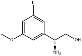 (R)-2-氨基-2-(3-氟-5-甲氧基苯基)乙醇 结构式
