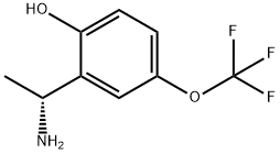 2-((1R)-1-AMINOETHYL)-4-(TRIFLUOROMETHOXY)PHENOL 结构式