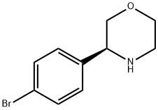 (3S)-3-(4-bromophenyl)morpholine 结构式