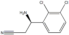 (3R)-3-AMINO-3-(2,3-DICHLOROPHENYL)PROPANENITRILE 结构式