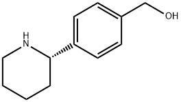 {4-[(2S)-piperidin-2-yl]phenyl}methanol 结构式