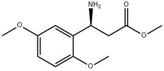 (S)-3-氨基-3-(2,5-二甲氧基苯基)丙酸甲酯 结构式