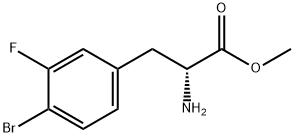 4-Bromo-3-Fluoro-D-Phenylalanine Methyl Ester 结构式