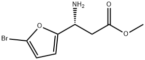 METHYL (3R)-3-AMINO-3-(5-BROMO(2-FURYL))PROPANOATE 结构式