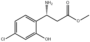 METHYL (3R)-3-AMINO-3-(4-CHLORO-2-HYDROXYPHENYL)PROPANOATE 结构式