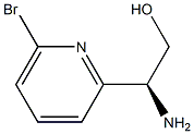 (S)-2-胺基-2-(6-溴吡啶-2-基)乙-1-醇 结构式