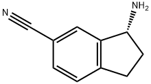 (3R)-3-氨基-2,3-二氢-1H-茚-5-腈 结构式