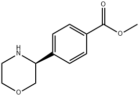 METHYL 4-((3S)MORPHOLIN-3-YL)BENZOATE 结构式