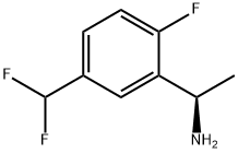 (1R)-1-[5-(DIFLUOROMETHYL)-2-FLUOROPHENYL]ETHYLAMINE 结构式