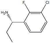 (S)-1-(3-chloro-2-fluorophenyl)propan-1-amine 结构式