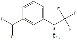 (1R)-1-[3-(DIFLUOROMETHYL)PHENYL]-2,2,2-TRIFLUOROETHYLAMINE 结构式