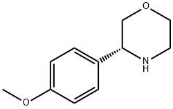 (R)-3-(4-甲氧基苯基)吗啉 结构式