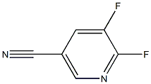 5,6-二氟吡啶-3-甲腈 结构式