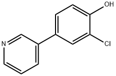 2-chloro-4-(pyridin-3-yl)phenol 结构式