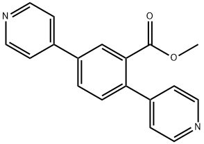 Benzoic acid, 2,5-di-4-pyridinyl-, methyl ester 结构式