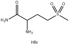 2-氨基-4-甲磺酰丁酰胺氢溴酸盐 结构式