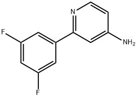 4-Amino-2-(3,5-difluorophenyl)pyridine 结构式