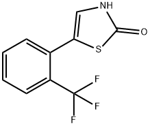 2-Hydroxy-5-(2-trifluoromethylphenyl)thiazole 结构式