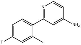 4-Amino-2-(2-methyl-4-fluorophenyl)pyridine 结构式