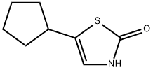 2-Hydroxy-5-(cyclopentyl)thiazole 结构式