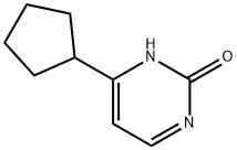 2-Hydroxy-4-(cyclopentyl)pyrimidine 结构式