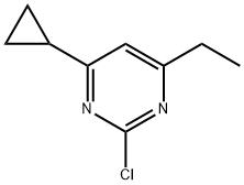 2-Chloro-4-ethyl-6-cyclopropylpyrimidine 结构式