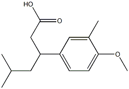 Benzenepropanoic acid, 4-Methoxy-3-Methyl-b-
(2-Methylpropyl) 结构式