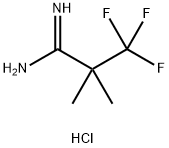 3,3,3-trifluoro-2,2-dimethylpropanimidamide hydrochloride 结构式