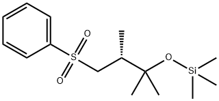 (3-Benzenesulfonyl-1,1,2R-trimethyl-propoxy)-trimethyl-silane 结构式
