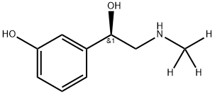 苯肾上腺素-D3 结构式