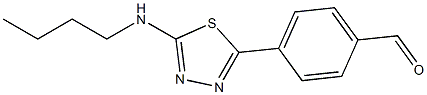 4-(5-(butylamino)-1,3,4-thiadiazol-2-yl)benzaldehyde 结构式