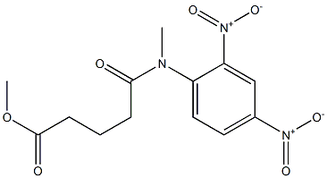 Pentanoic acid, 5-[(2,4-dinitrophenyl)methylamino]-5-oxo-, methyl ester 结构式