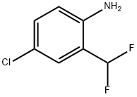 4-CHLORO-2-(DIFLUOROMETHYL)ANILINE 结构式