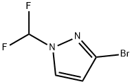 3-bromo-1-(difluoromethyl)-1H-pyrazole 结构式