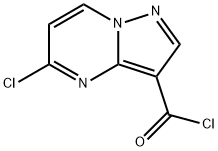 5-chloropyrazolo[1,5-a]pyrimidine-3-carbonyl chloride 结构式