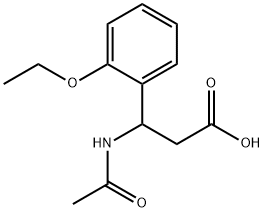 3-acetamido-3-(2-ethoxyphenyl)propanoic acid 结构式