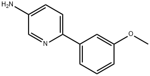 6-(3-甲氧基苯基)吡啶-3-胺 结构式