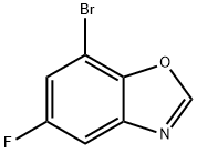 7-溴-5-氟苯并噁唑 结构式