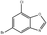 5-bromo-7-chloro-1,3-benzoxazole 结构式