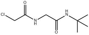 N-叔丁基-2-(2-氯乙酰胺)乙酰胺 结构式