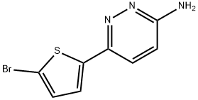 6-(5-溴噻吩-2-基)哒嗪-3-胺 结构式