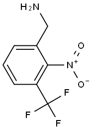 2-硝基-3-(三氟甲基)苄胺 结构式