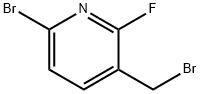 6-溴-3-(溴甲基)-2-氟吡啶 结构式