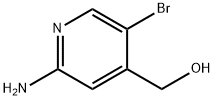 2-Amino-5-bromo-4-(hydroxymethyl)pyridine 结构式