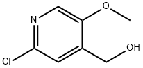 (2-氯-5-甲氧基吡啶-4-基)甲醇 结构式
