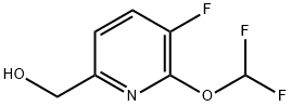 6-(二氟甲氧基)-5-氟-2-吡啶甲醇 结构式