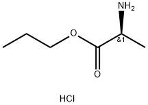(S)-propyl 2-aminopropanoate hydrochloride 结构式