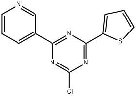 2-Chloro-4-(3-pyridyl)-6-(2-thienyl)-1,3,5-triazine 结构式